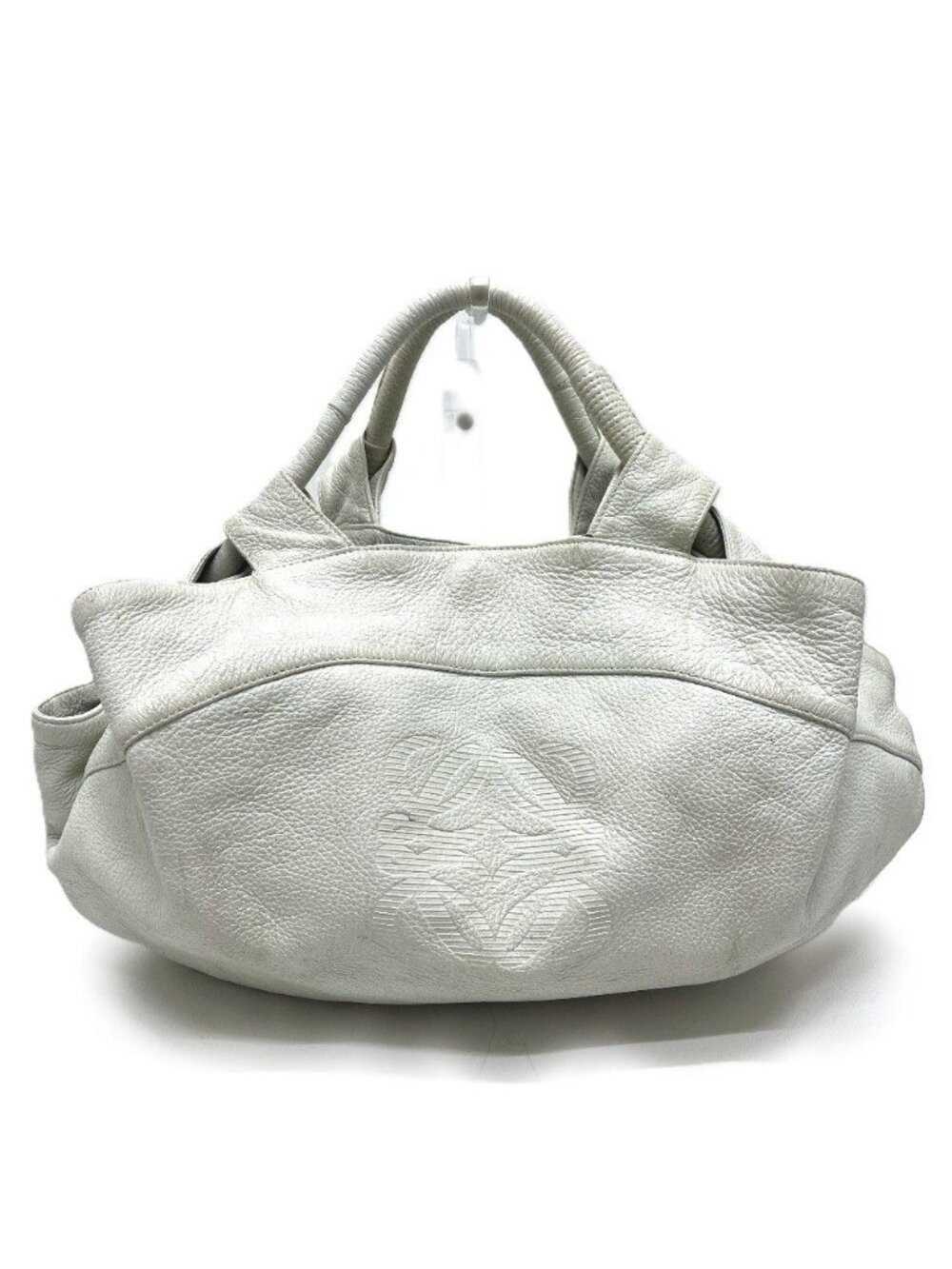 Loewe Handbag Nappa Aire Anagram Leather White